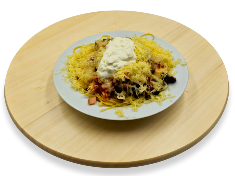 02. Spagetti (darálthús, sajt, tejföl, jalapeno)