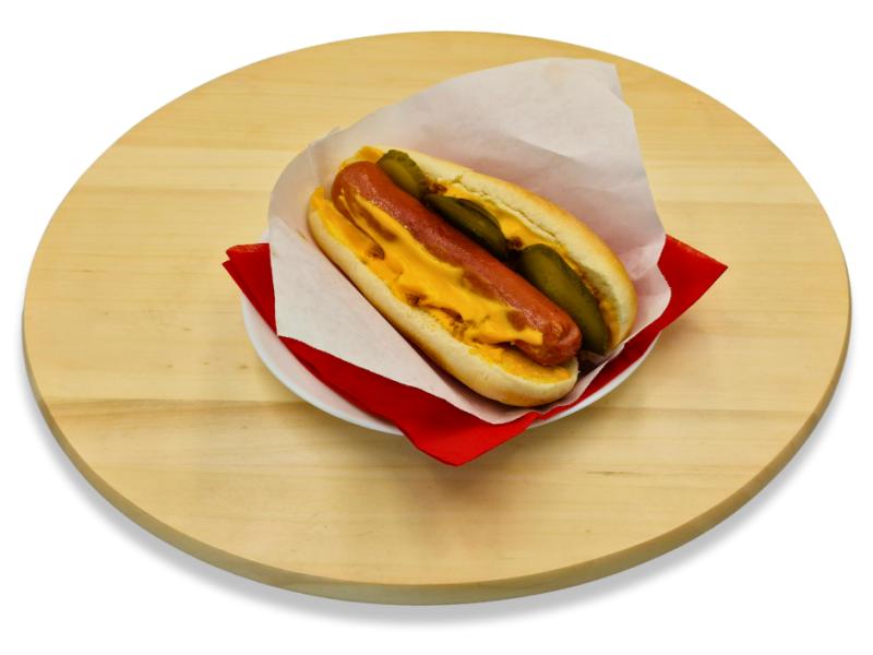 3. Cheddar hot-dog