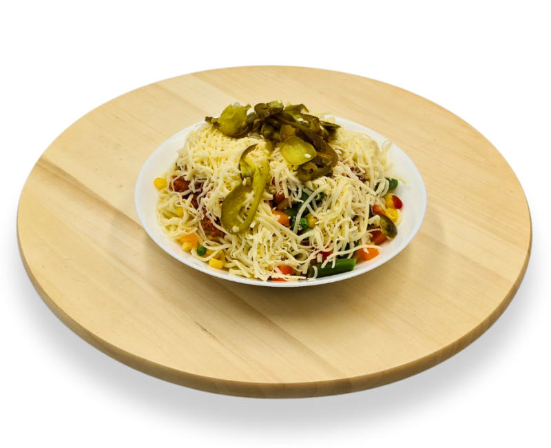 10. Spagetti (BBQ, roston csir.mell, hagyma, sajt)