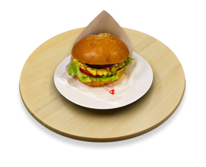 9. Csípős csirke kicsi hamburger