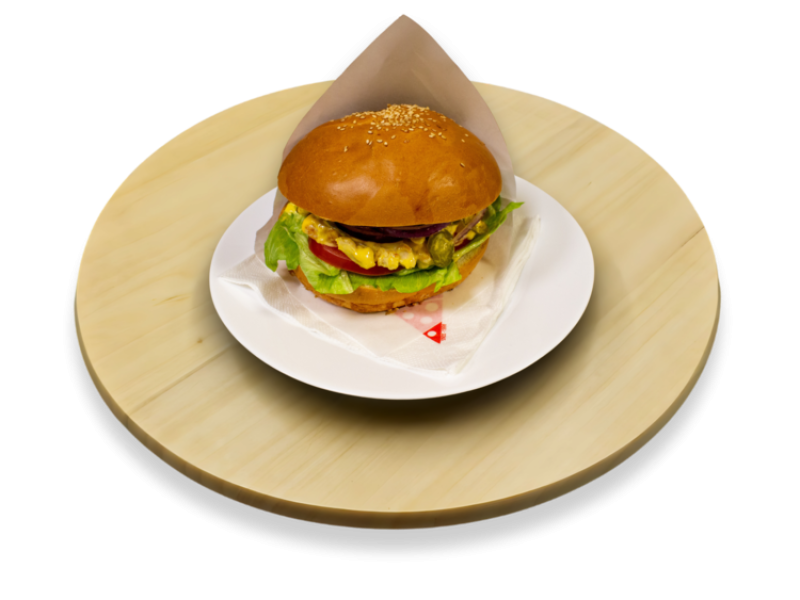 9. Csípős csirke kicsi hamburger